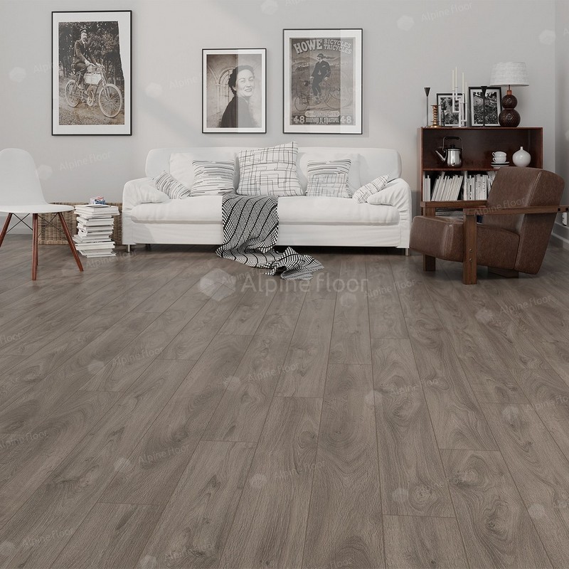 Ламинат Alpine Floor Дуб Смоук А1015 1 Ламинат Alpine Floor Дуб Смоук А1015