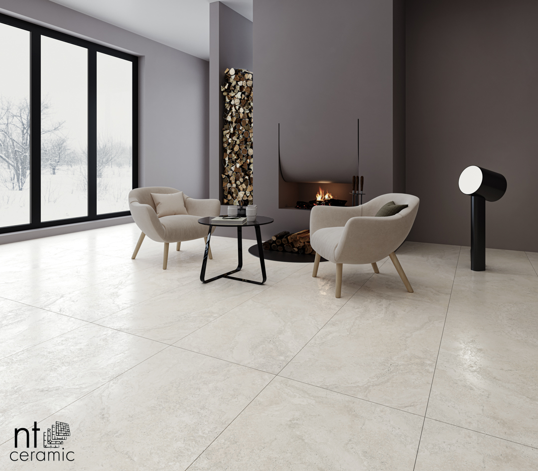Керамогранит Travertine Bianco Керамогранит Travertine Bianco — изображение 1
